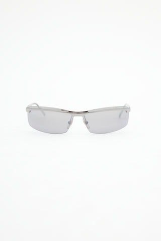 Ray-Ban Silver 3296 Rectangular Sunglasses
