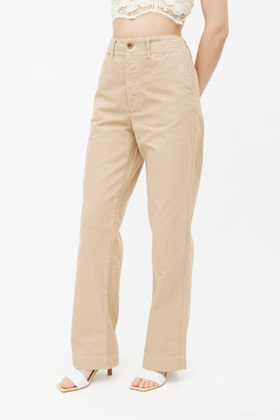 Buy Khaki Trousers & Pants for Women by Popnetic Online
