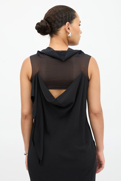 rick owens mesh dress Rick Owens // SS 2008 Creatch Silk Dress – VSP Consignment