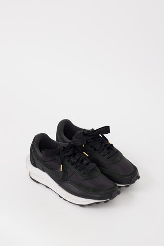 Sacai X Nike Black & White LD Waffle Sneaker