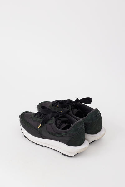 sacai black nylon on feet