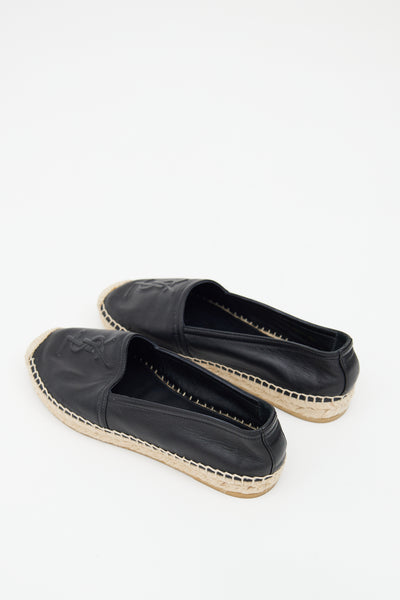 YSL Black Leather Espadrilles s-l400.jpg main image 2