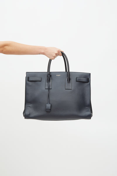 Saint Laurent Sac De Jour Large Navy | camillevieraservices.com