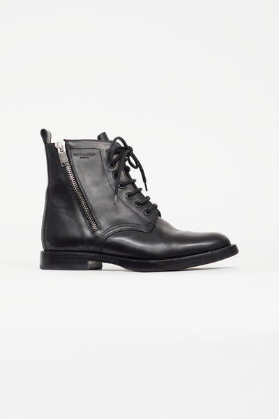 Saint laurent combat sale boots mens