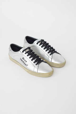 スニーカー Saint Laurent Sneakers SaintLaurent-Metallic-Silver-