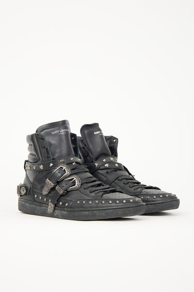 Saint Laurent // SL/08H Studded Buckle Sneaker – VSP Consignment