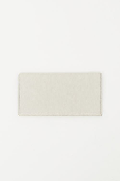 Salvatore Ferragamo Grey Gancini Bi-Fold Leather Wallet
