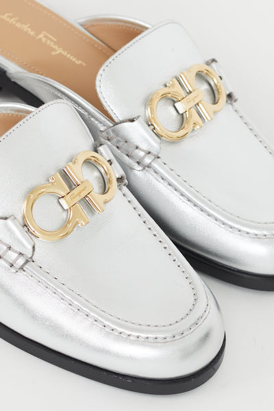 Ferragamo sales silver shoes