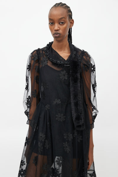 新品 】 【Simone Rocha】black ビスチェ ジャガード floral その他