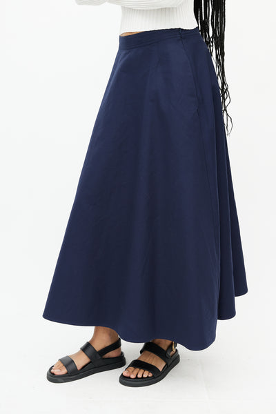 Navy hotsell skirt maxi