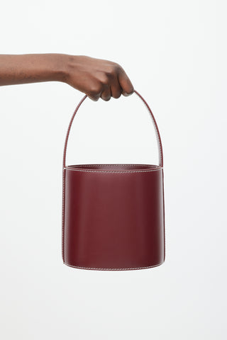 Staud // Burgundy Leather Bissett Bucket Bag – VSP Consignment