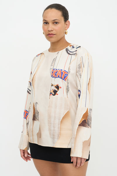 Stella McCartney // Silk Printed Top – VSP Consignment