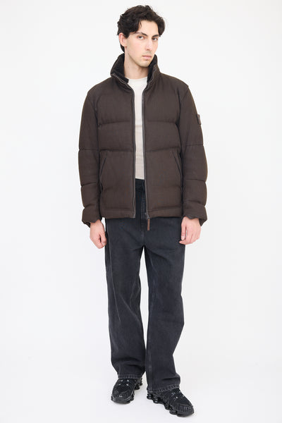 Stone Island // Green Wool Ghost Piece Down Jacket – VSP Consignment