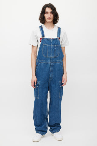 Blue Denim Logo Overalls