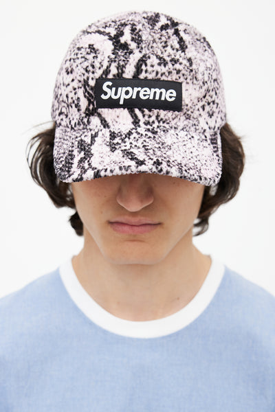 Supreme // Pink & Black Corduroy Logo Hat – VSP Consignment