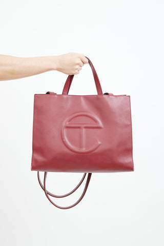 telfar bag burgundy