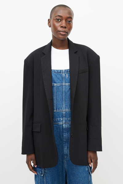 The Frankie Shop // Black Gelso Oversized Blazer – VSP Consignment