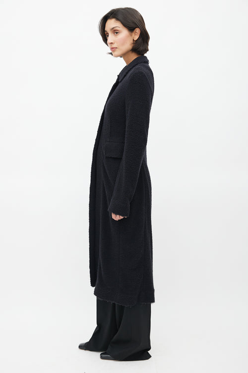 The Row Black Adonide Furry Coat