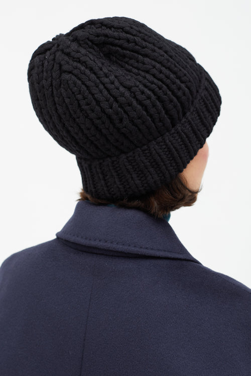 The Row Black Ayfer Cashmere Hat