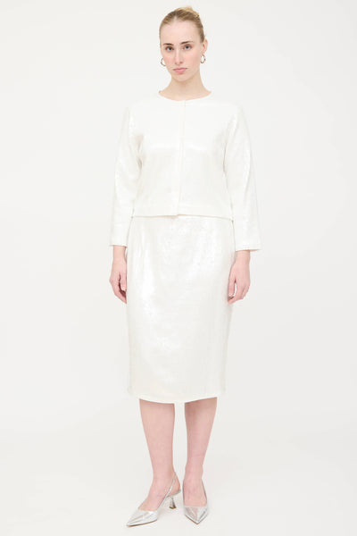 theory white sequin dress Recycled Sequins T-Shirt Dress