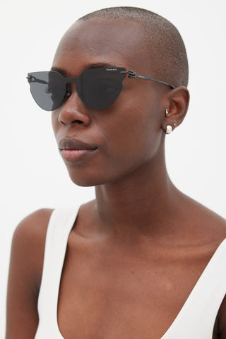 Tiffany & Co. Black Rimless TF3097TD Sunglasses