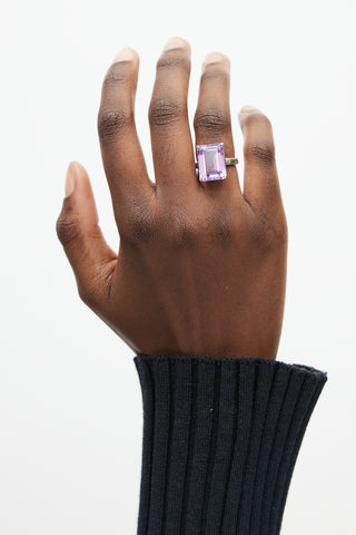 Tiffany & Co. Silver & Purple Gemstone Ring