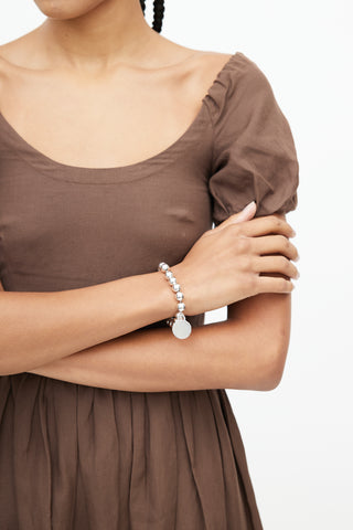 Tiffany & Co. Sterling Silver HardWear Ball Tag Bracelet