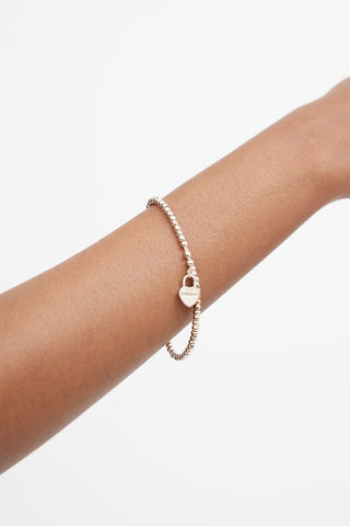 Tiffany & Co. Sterling Silver Heart Lock Bracelet
