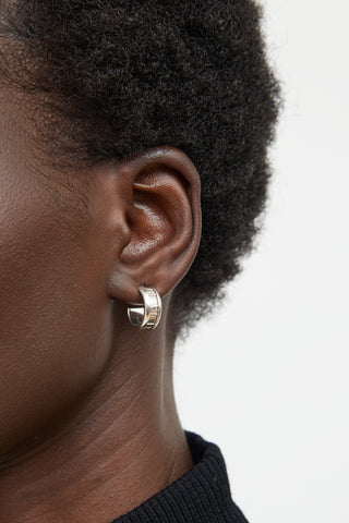 Tiffany & Co. Sterling Silver Atlas Half Hoop Earrings