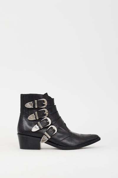 TogaPulla-BlackLeather-Silver-