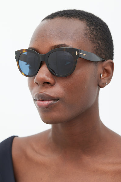 Tom Ford // Dark Tortoise Lou Sunglasses – VSP Consignment display picture 1