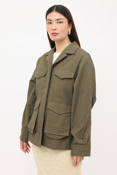 TOTEME トーテム グリーン army ジャケット Toteme-Army-Jacket-2-7200-35-