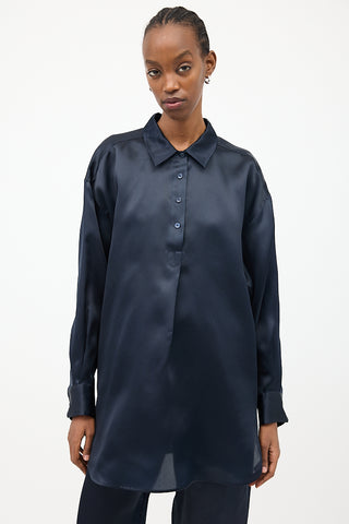 TOTEME シルクシャツ ブラウス Embroidered pure silk shirt | Toteme | | Simons