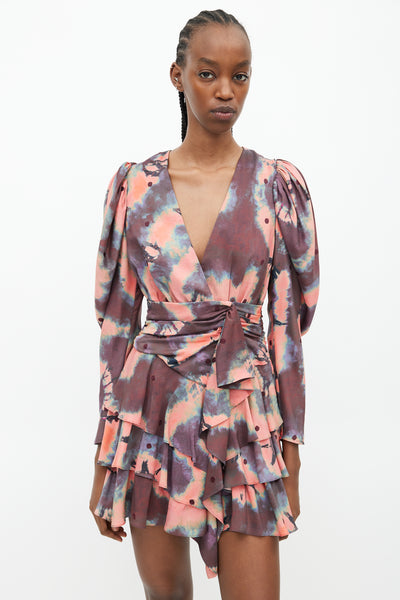 Ulla johnson red discount wrap dress floral