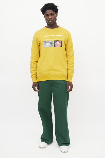 Undercover // Yellow & Multicolour A Clockwork Orange Sweatshirt