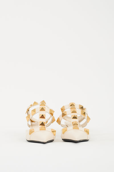 Valentino Roman Stud female belt cream Valentino | Accessories | Valentino Roman Stud Female Belt  main image 3