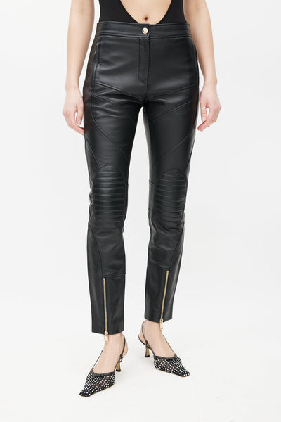 Quilted Faux Leather Legging