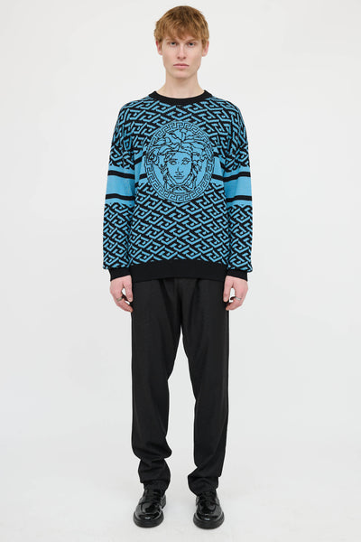 Versace // Knit Medusa Sweater – VSP Consignment