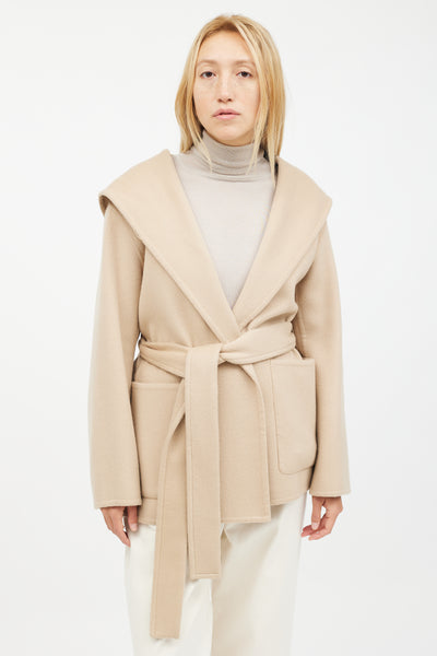 Vince hooded wool on sale coat