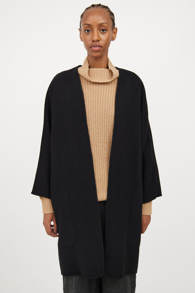 Cashmere Vince Reversible Coat Vince Reversible Collarless Coat