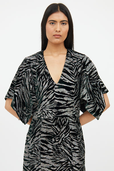 glitter shaggy dress ブラック glitter shaggy dress（ドレス）｜My shawty（マイシャウティー