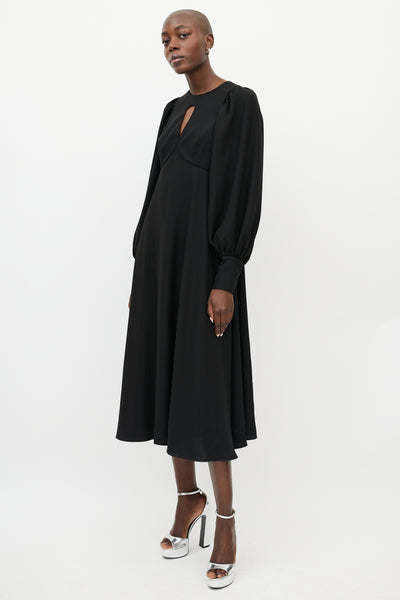 Zimmermann // Black Keyhole Midi Dress – VSP Consignment