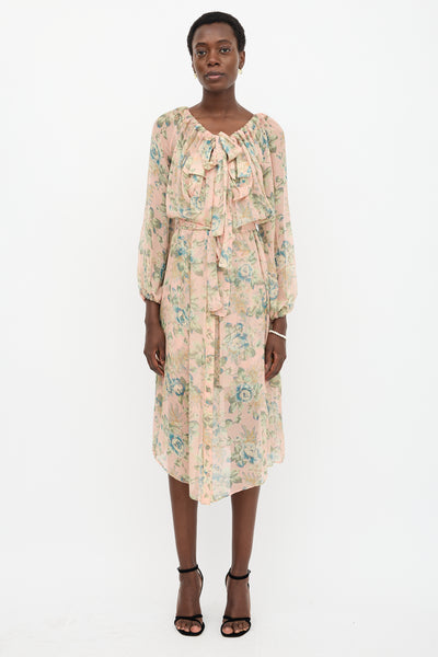 tempest midi dress Zimmermann // Silk Floral Tempest Dress – VSP Consignment