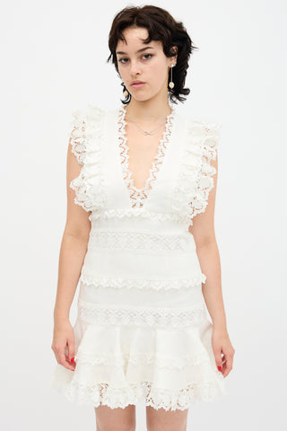 Zimmermann // Wayfarer Flutter Lace Dress – VSP Consignment