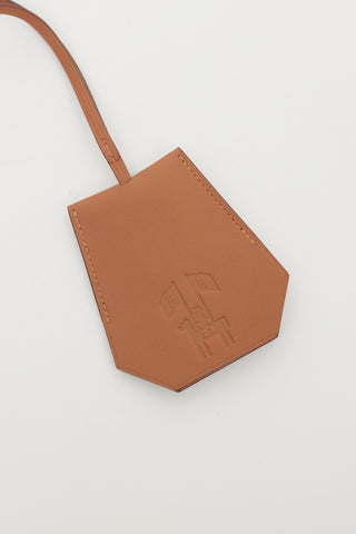 Hermès Brown Swift Leather Clochette Cles Keychain