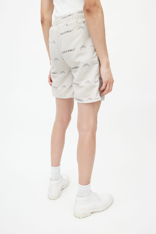 A-Cold-Wall* Beige Logo Shorts
