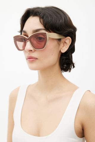 Alaïa Brown & Taupe AA0044S Sunglasses