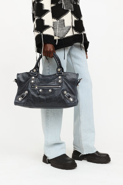 Balenciaga giant part online time bag