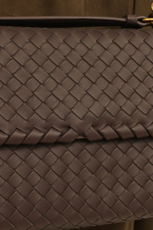 Bottega Veneta Grey Leather Olimpia Bag