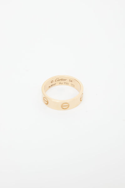 18K Yellow Gold Love Ring